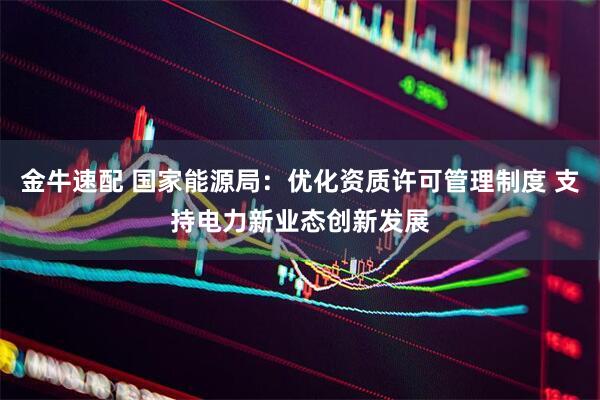金牛速配 国家能源局：优化资质许可管理制度 支持电力新业态创新发展