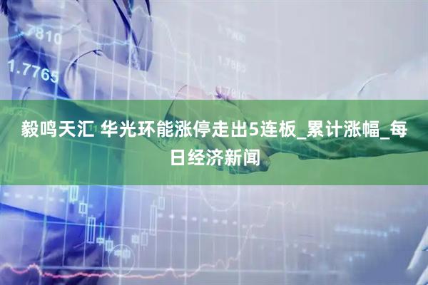 毅鸣天汇 华光环能涨停走出5连板_累计涨幅_每日经济新闻
