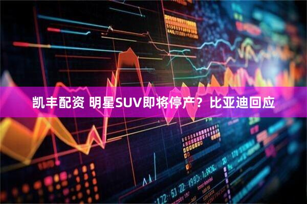 凯丰配资 明星SUV即将停产？比亚迪回应