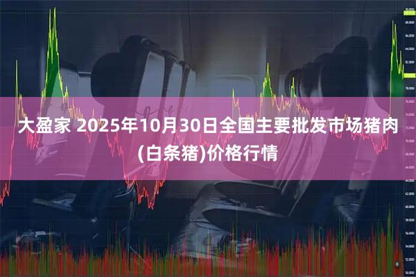 大盈家 2025年10月30日全国主要批发市场猪肉(白条猪)价格行情