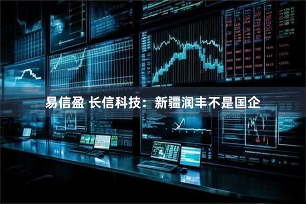 易信盈 长信科技：新疆润丰不是国企